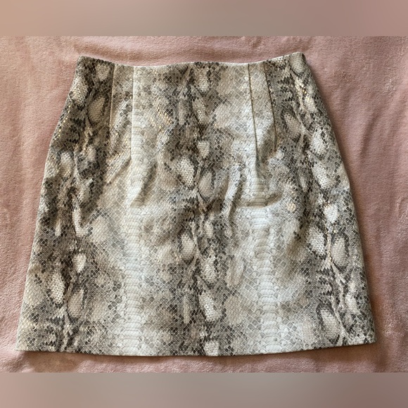 NWT Dynamite Faux Snake Skin Mini Skirt - Picture 2 of 7